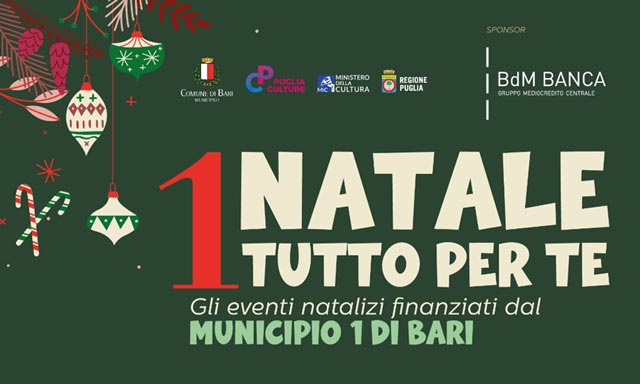  “1 Natale tutto per te”, Bari celebra il Natale con un ricco programma di eventi circensi e musicali: presentata la rassegna promossa dal Municipio I 