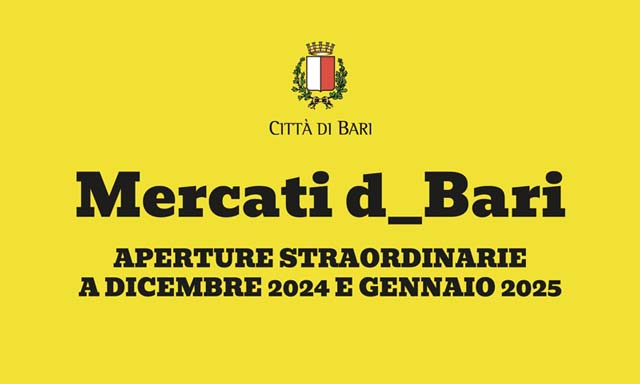  Domenica 22 dicembre apertura straordinaria dei mercati cittadini 