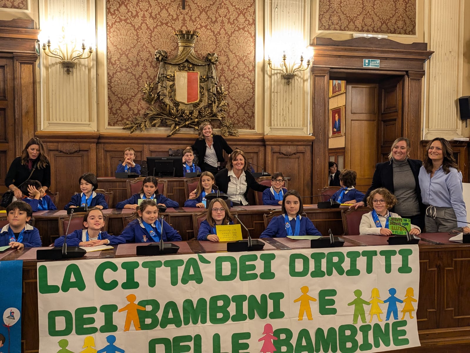 Questa mattina in sala consiliare l’iniziativa “La Città dei bambini e delle bambine”: i desideri dei più piccoli arrivano in Consiglio comunale